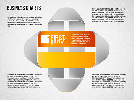 Stages with Shapes Diagram, Free PowerPoint Template, 01457, Stage Diagrams — PoweredTemplate.com