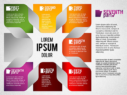 Etapes avec le diagramme des formes, Diapositive 11, 01457, Schémas d'étapes — PoweredTemplate.com