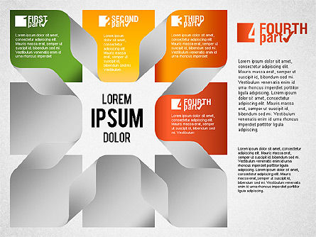 Etapes avec le diagramme des formes, Diapositive 8, 01457, Schémas d'étapes — PoweredTemplate.com