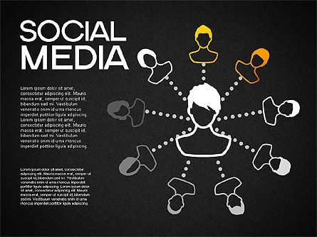 Formas de medios sociales e iconos, Diapositiva 10, 01460, Formas — PoweredTemplate.com