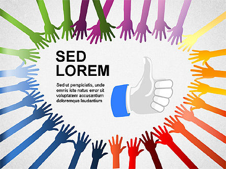 Formes et icônes des médias sociaux, Diapositive 7, 01460, Formes — PoweredTemplate.com