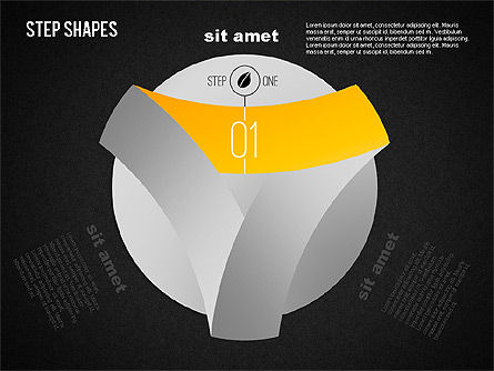 Loop Stages Shapes, Slide 10, 01461, Stage Diagrams — PoweredTemplate.com