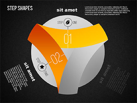 Formas de las etapas de bucle, Diapositiva 11, 01461, Diagramas de la etapa — PoweredTemplate.com