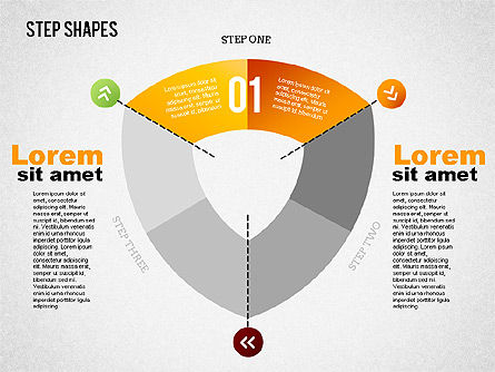 Bentuk Lingkaran Berputar, Slide 6, 01461, Diagram Panggung — PoweredTemplate.com