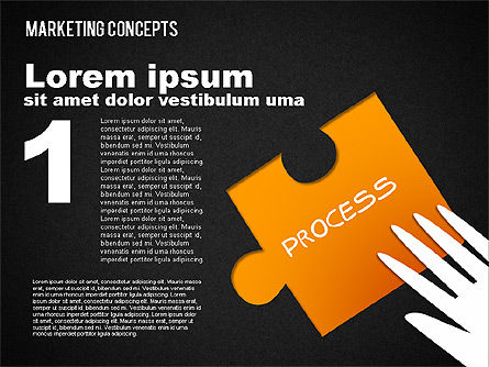 Marketing concepten diagram, Dia 15, 01462, Stage diagrams — PoweredTemplate.com