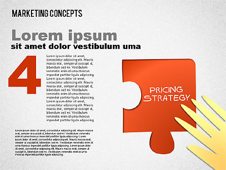 Diagramme de concepts de marketing, Diapositive 5, 01462, Schémas d'étapes — PoweredTemplate.com