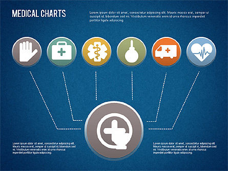 Medisch proces charts, Dia 6, 01463, Medische Diagrammen en Grafieken — PoweredTemplate.com