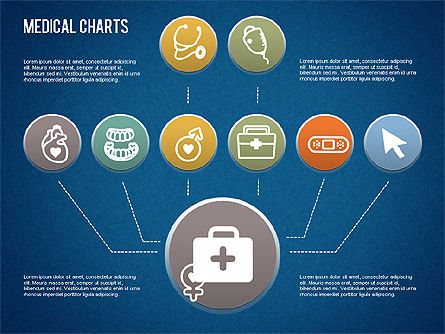 Medisch proces charts, Dia 9, 01463, Medische Diagrammen en Grafieken — PoweredTemplate.com