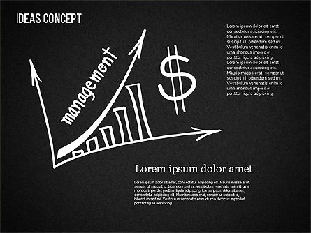 Ideas Concept on Chalkboard, Slide 13, 01464, Business Models — PoweredTemplate.com