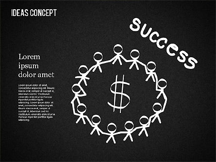 Ideas Concept on Chalkboard, Slide 14, 01464, Business Models — PoweredTemplate.com