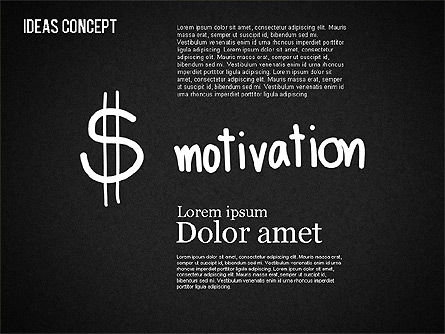Ideas Concept on Chalkboard, Slide 15, 01464, Business Models — PoweredTemplate.com