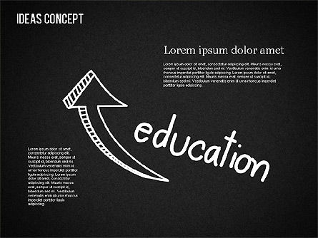 Concepto de ideas en la pizarra, Diapositiva 5, 01464, Modelos de negocios — PoweredTemplate.com