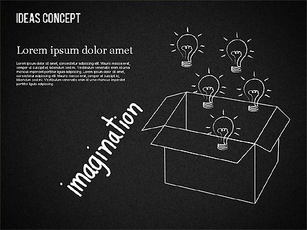 Ideas Concept on Chalkboard, Slide 6, 01464, Business Models — PoweredTemplate.com