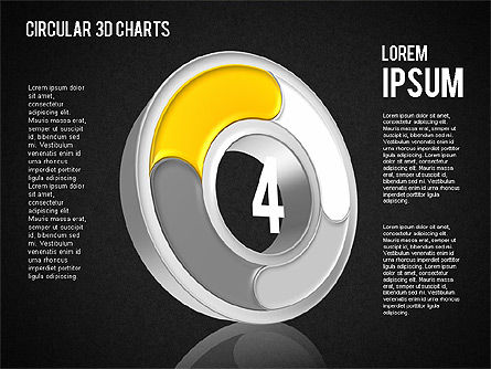 Gráficos 3D Circulares, Diapositiva 10, 01465, Diagramas de la etapa — PoweredTemplate.com