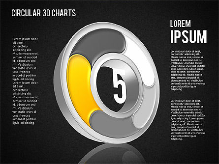 Gráficos 3D Circulares, Diapositiva 11, 01465, Diagramas de la etapa — PoweredTemplate.com