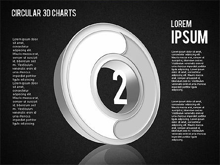 Gráficos 3D Circulares, Diapositiva 8, 01465, Diagramas de la etapa — PoweredTemplate.com