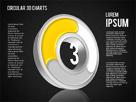 Gráficos 3D Circulares, Diapositiva 9, 01465, Diagramas de la etapa — PoweredTemplate.com