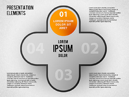 Elemen Presentasi, Slide 10, 01466, Diagram Panggung — PoweredTemplate.com