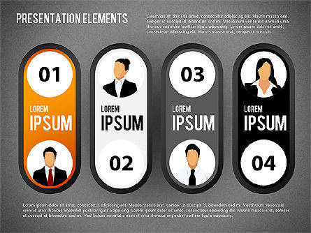 Elemen Presentasi, Slide 15, 01466, Diagram Panggung — PoweredTemplate.com