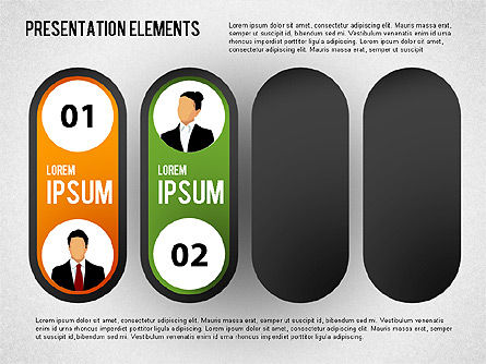 Elemen Presentasi, Slide 7, 01466, Diagram Panggung — PoweredTemplate.com