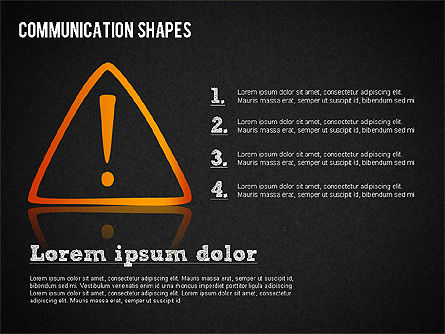 Communication Shapes Toolbox, Slide 12, 01467, Shapes — PoweredTemplate.com
