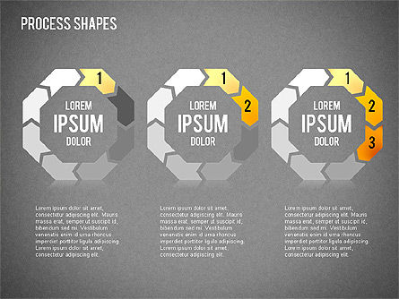Circular Process Shapes, Slide 14, 01468, Process Diagrams — PoweredTemplate.com