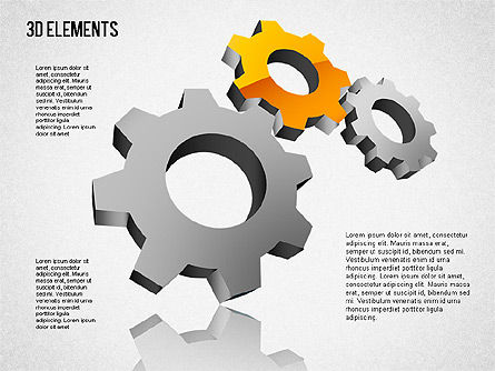 Caja de herramientas 3D Shapes 2, Diapositiva 2, 01470, Formas — PoweredTemplate.com