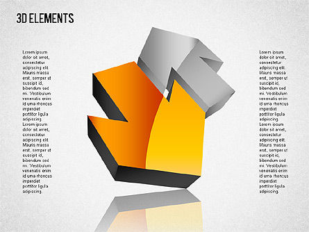3d formas caixa de ferramentas 2, Deslizar 5, 01470, Formas — PoweredTemplate.com