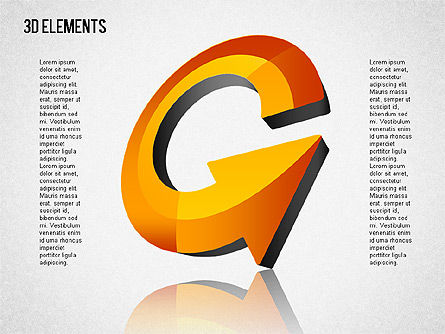 Caja de herramientas 3D Shapes 2, Diapositiva 6, 01470, Formas — PoweredTemplate.com