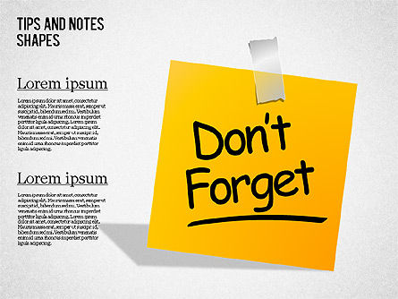Notes Post-it, Diapositive 13, 01471, Formes — PoweredTemplate.com