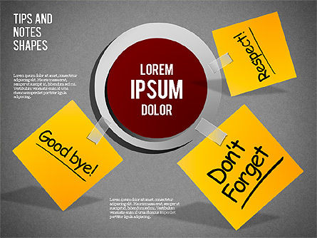 Appunti su post-it, Slide 16, 01471, Forme — PoweredTemplate.com