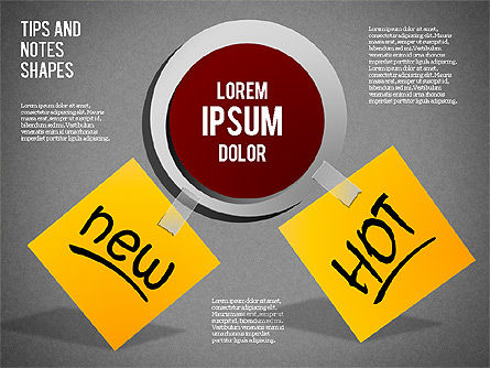 Notas Post-it, Diapositiva 4, 01471, Formas — PoweredTemplate.com