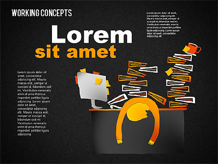 Office Work Concepts, Slide 12, 01475, Shapes — PoweredTemplate.com