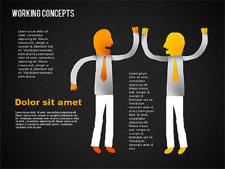 Office Work Concepts, Slide 15, 01475, Shapes — PoweredTemplate.com