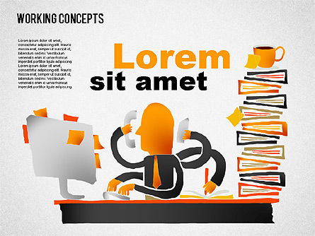 Concetti di lavoro Ufficio, Slide 6, 01475, Forme — PoweredTemplate.com