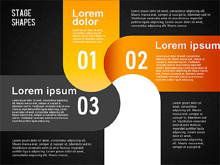 Formas de rayas redondeadas, Diapositiva 10, 01476, Formas — PoweredTemplate.com