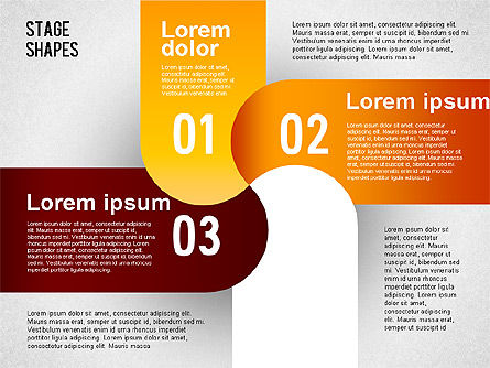 Forme arrotondate banda, Slide 4, 01476, Forme — PoweredTemplate.com