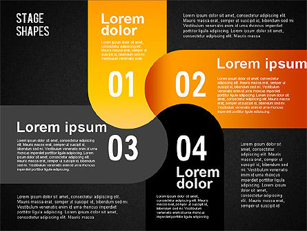 Formes à rayures arrondies, Diapositive 9, 01476, Formes — PoweredTemplate.com