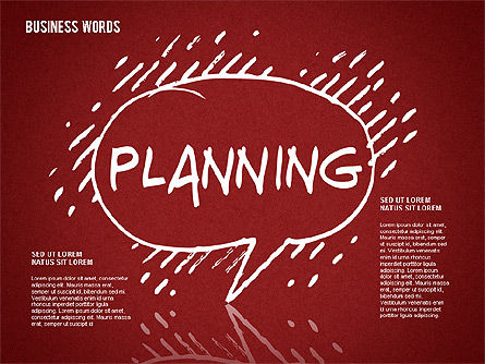 Palabras de negocios en la pizarra, Diapositiva 13, 01477, Formas — PoweredTemplate.com