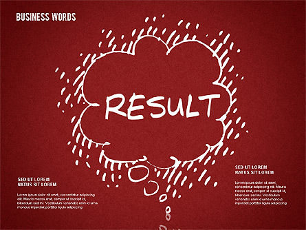 Palabras de negocios en la pizarra, Diapositiva 14, 01477, Formas — PoweredTemplate.com