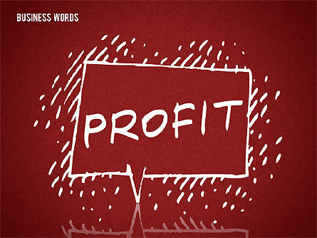 Business Words on Chalkboard, Slide 4, 01477, Shapes — PoweredTemplate.com