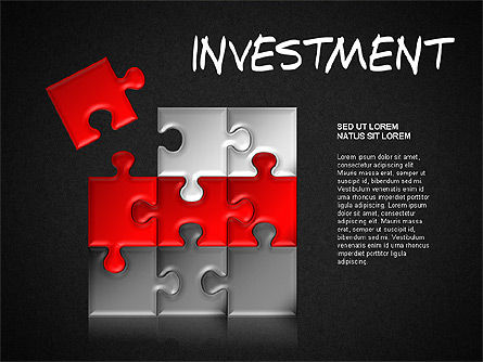 Investeringen concept diagram, Dia 11, 01479, Businessmodellen — PoweredTemplate.com