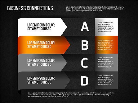 折り紙スタイルのプロセスシェイプ, スライド 13, 01481, 段階図 — PoweredTemplate.com