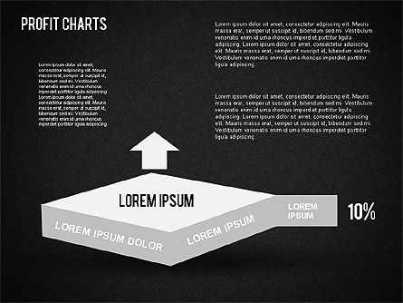 Graphiques de profit, Diapositive 10, 01483, Schémas d'étapes — PoweredTemplate.com