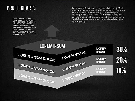 Graphiques de profit, Diapositive 12, 01483, Schémas d'étapes — PoweredTemplate.com
