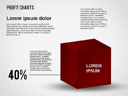 Graphiques de profit, Diapositive 6, 01483, Schémas d'étapes — PoweredTemplate.com