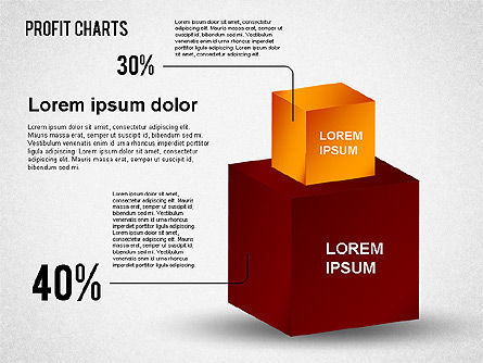 Graphiques de profit, Diapositive 7, 01483, Schémas d'étapes — PoweredTemplate.com