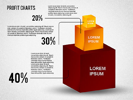 Graphiques de profit, Diapositive 8, 01483, Schémas d'étapes — PoweredTemplate.com