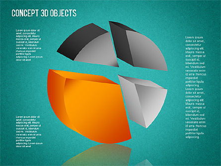 3D-objecten toolbox, Dia 11, 01485, Figuren — PoweredTemplate.com