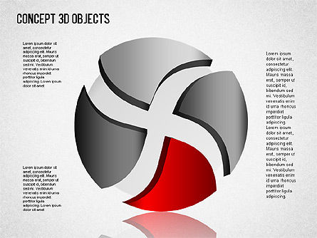 3D-objecten toolbox, Dia 7, 01485, Figuren — PoweredTemplate.com